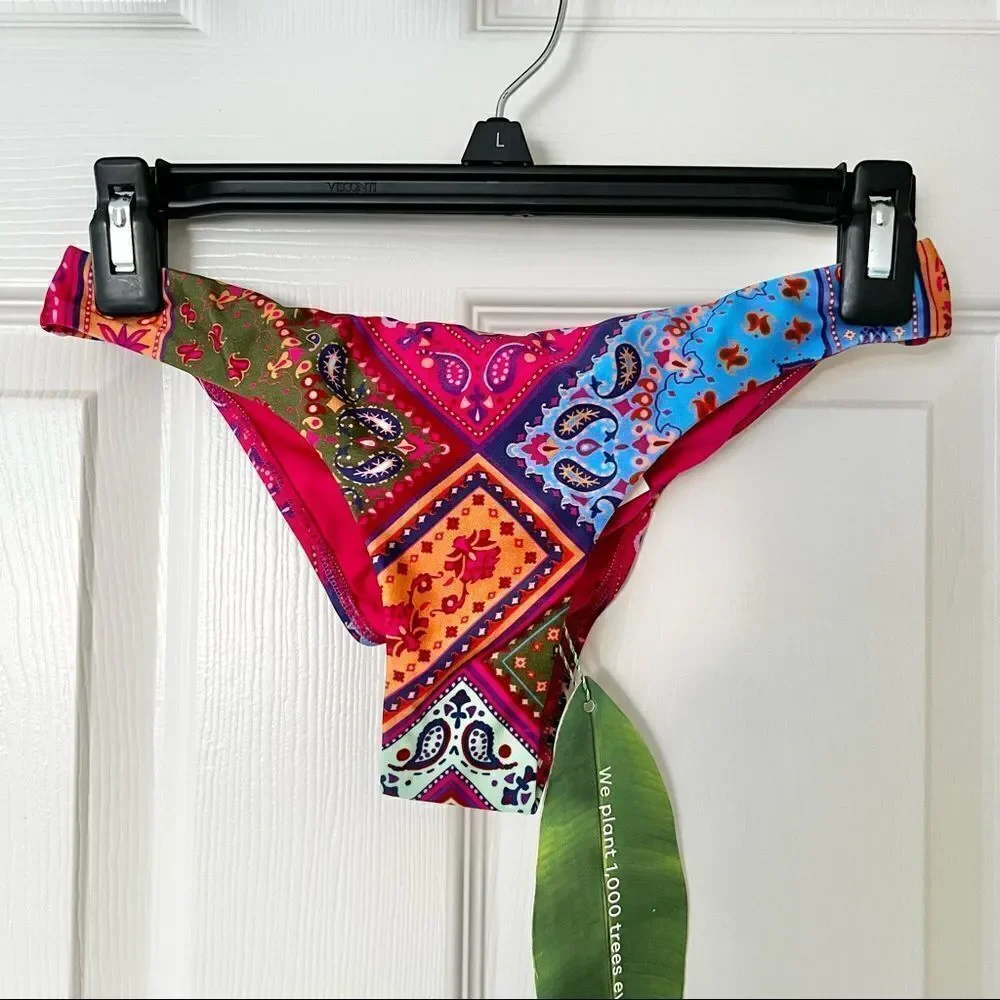 Farm Rio Colorful Bandana Bikini Botton In Multicolor Medium